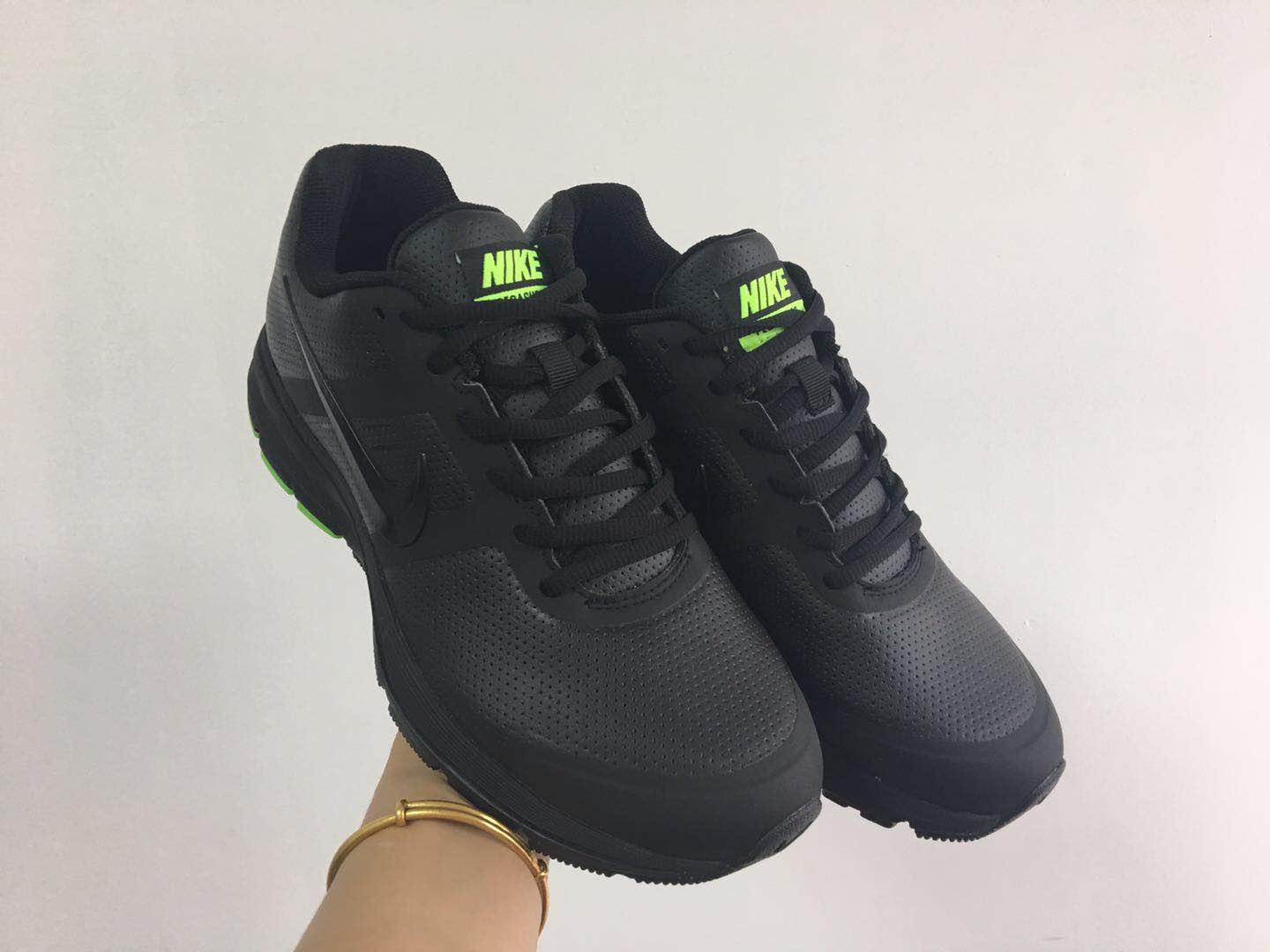 Nike Flyknit Lunar 2 iD Black Green Shoes